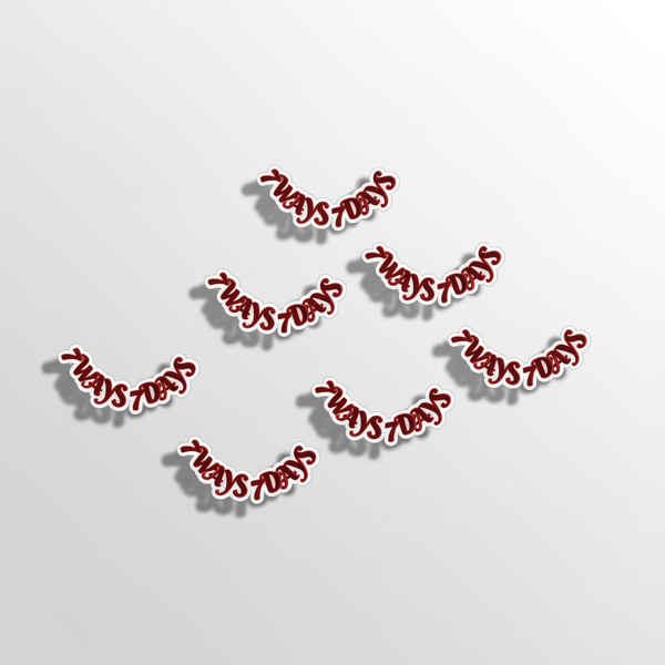 7WAYS 7DAYS Stickers with Pop-Out Effect