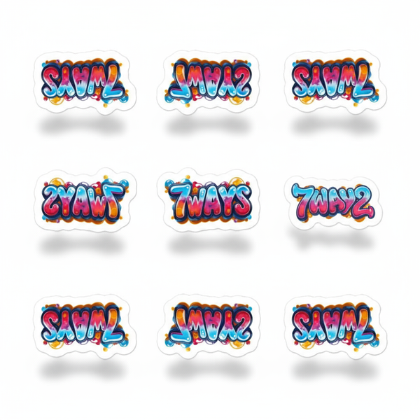 7WAYS Stickers with Original Colors and Pop-Out Effect